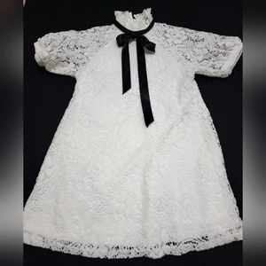 White Lace black and white dress